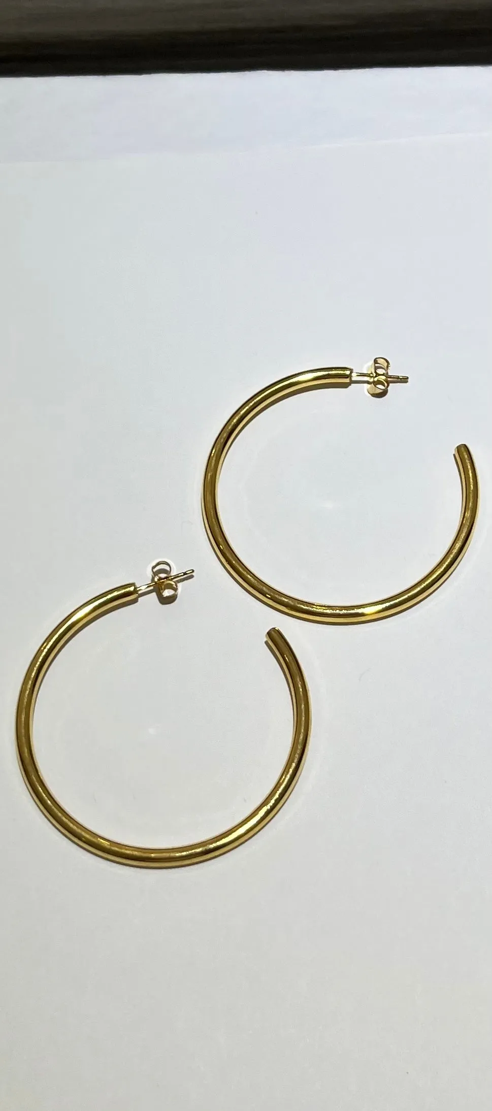 After Ego Gold Hoop Earrings