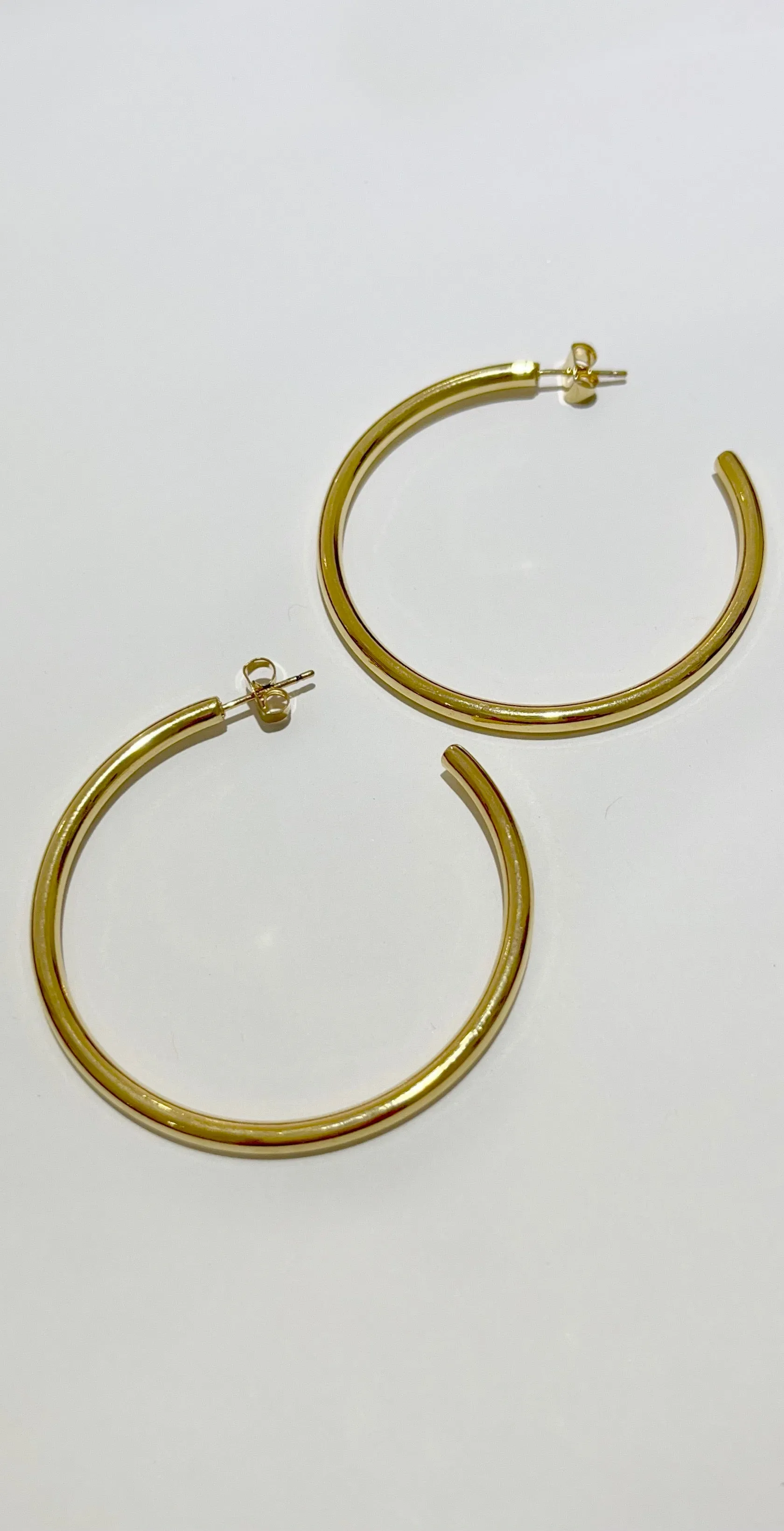 After Ego Gold Hoop Earrings