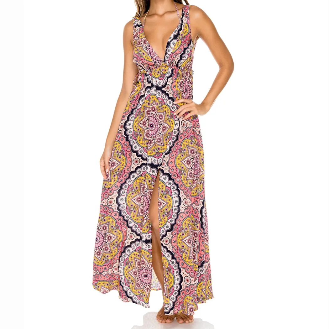 ALHAMBRA - V Neck Long Dress