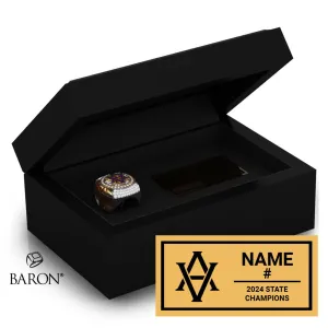 Amador Valley High Schooll Softball 2024 Championship Black Standard Window Ring Box