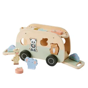 Animal Camper Van Shape Sorter - 18M 