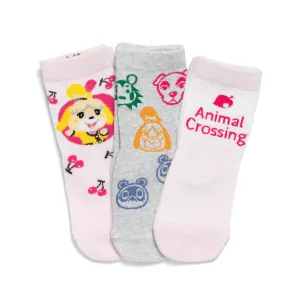 Animal Crossing Kids' Socks - 3 Pack
