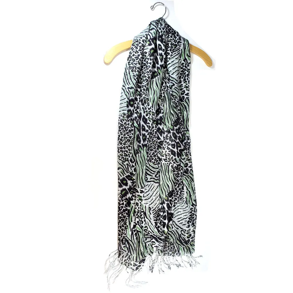 Animal Print Cotton Fabric Stole Pattern