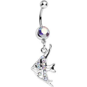 Aurora Gem Coral Reef Tropical Fish Dangle Belly Ring