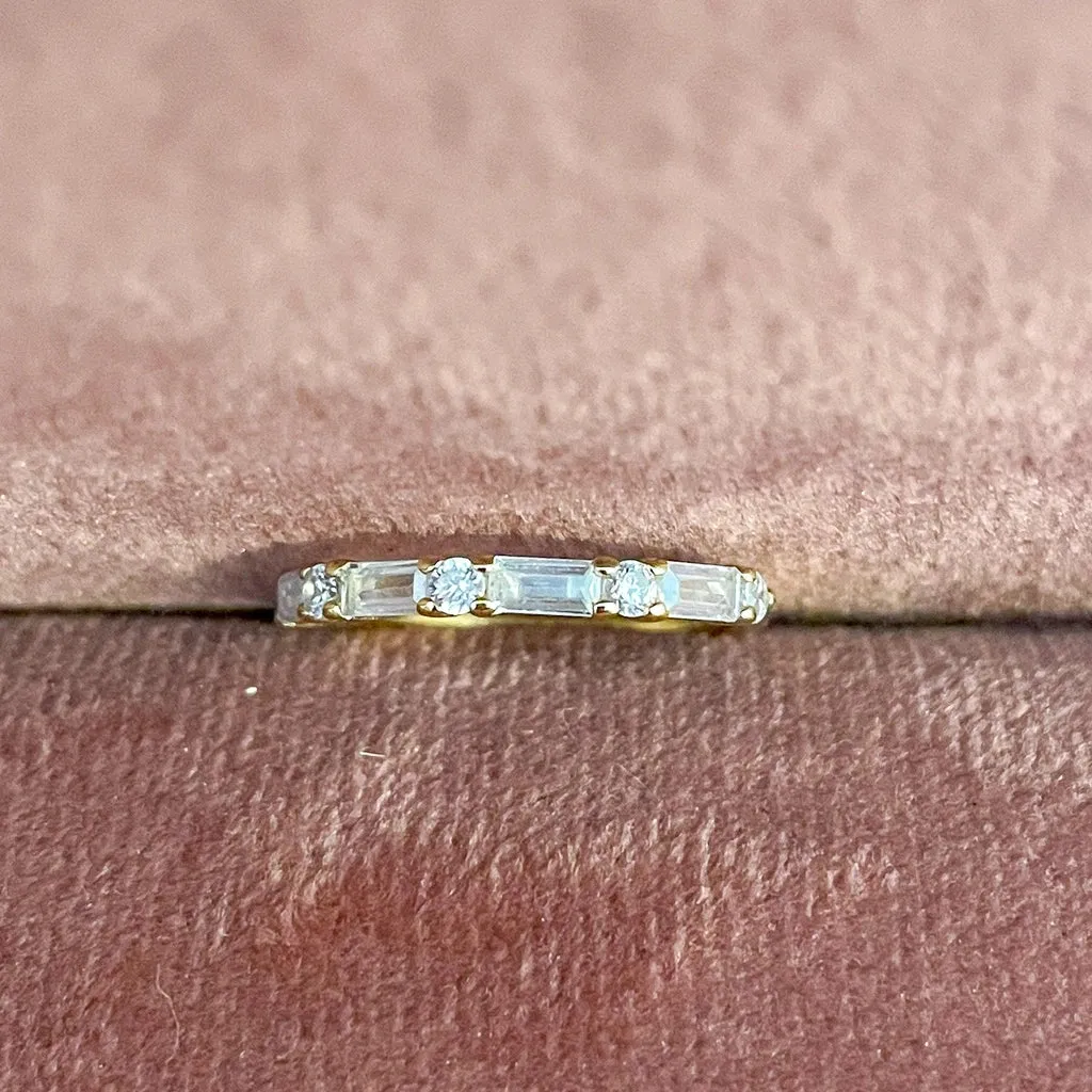 Baguette Ring | 925 Sterling Silver Women's Stackable Rings