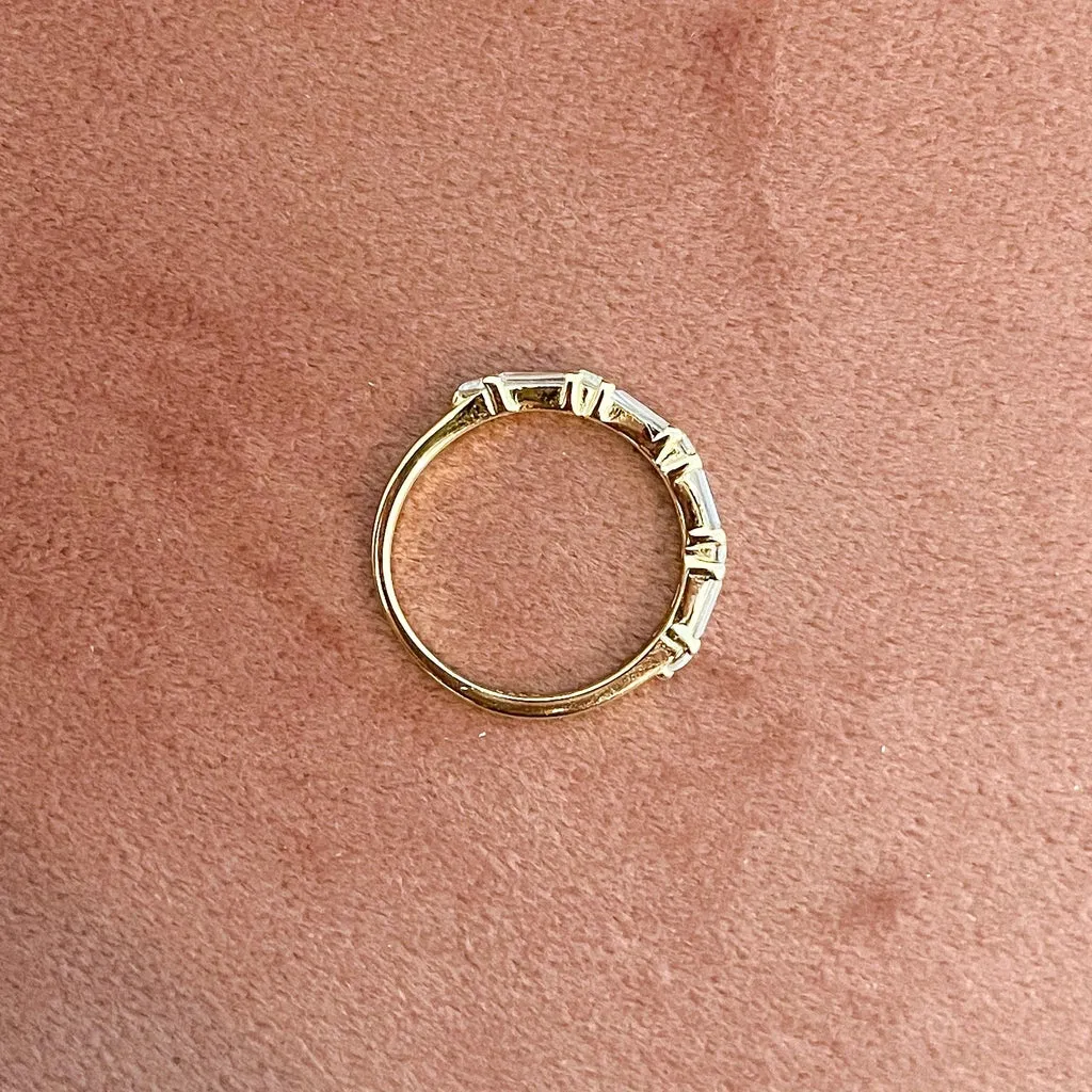 Baguette Ring | 925 Sterling Silver Women's Stackable Rings