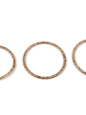 Beautiful 14KRGF Sparkle Stacking Ring, 14KGF Rose Gold Fill, Stacking Ring
