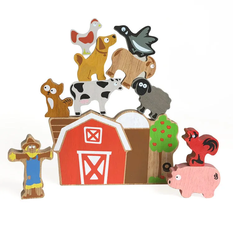 Begin Again Toys - Balance Barn Puzzle Playset