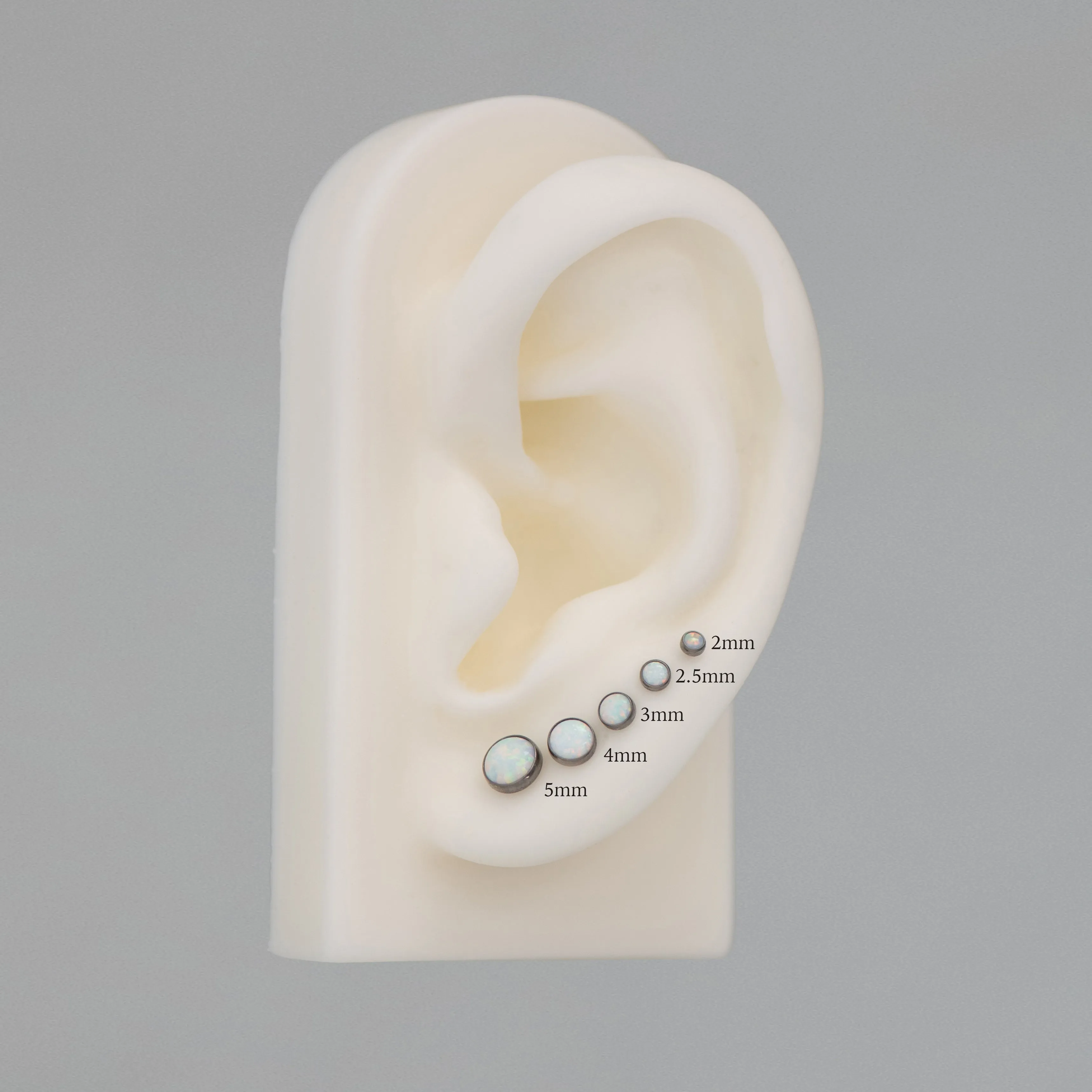 Bezel Setting with Synthetic Opal or Cabochon Threadless End