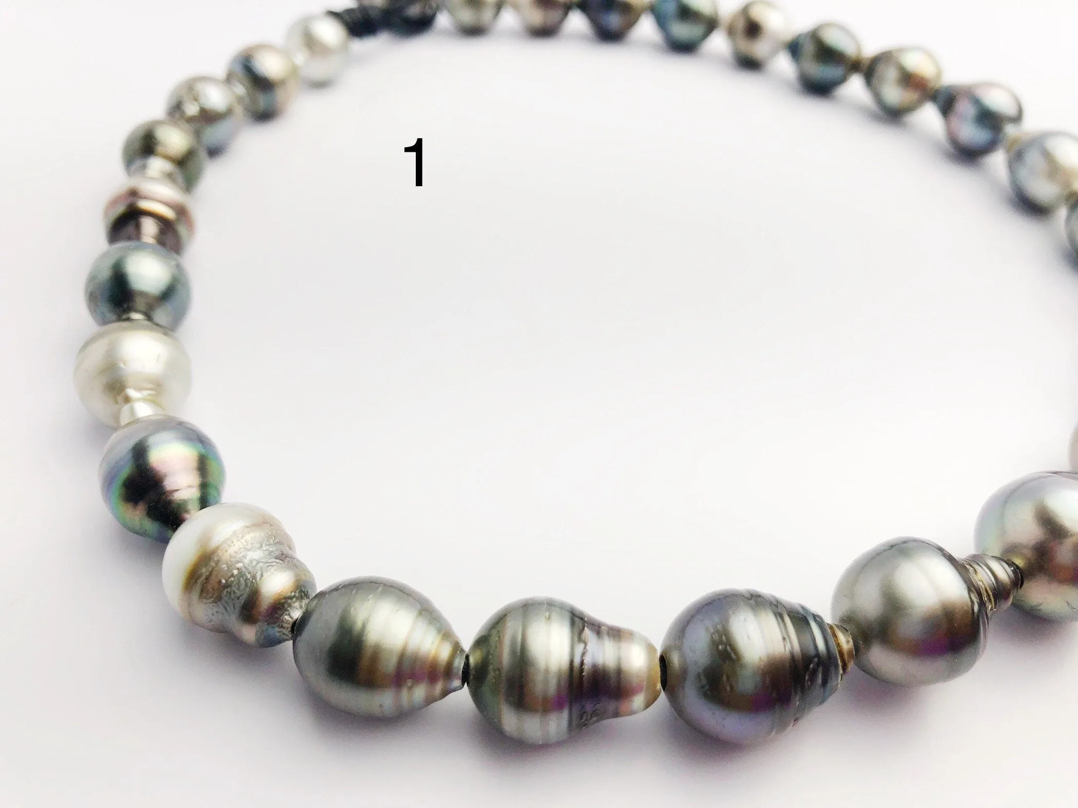 BIG 17mm Tahitian Pearl Necklace on Leather 12 - 17mm (281)