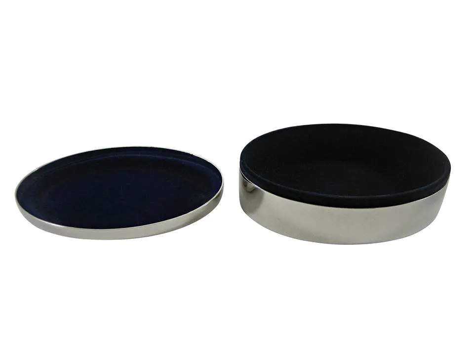 Black Animal Paw Pendant Oval Trinket Jewelry Box