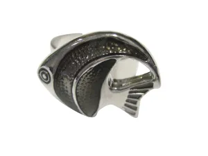 Black Tropical Fish Adjustable Size Fashion Ring