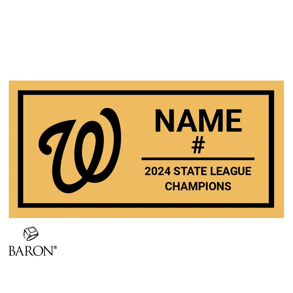 Blacktown Workers Baseball 2024 Championship Black Standard Window Ring Box