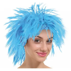 Blue Spiky Wig - Ladies