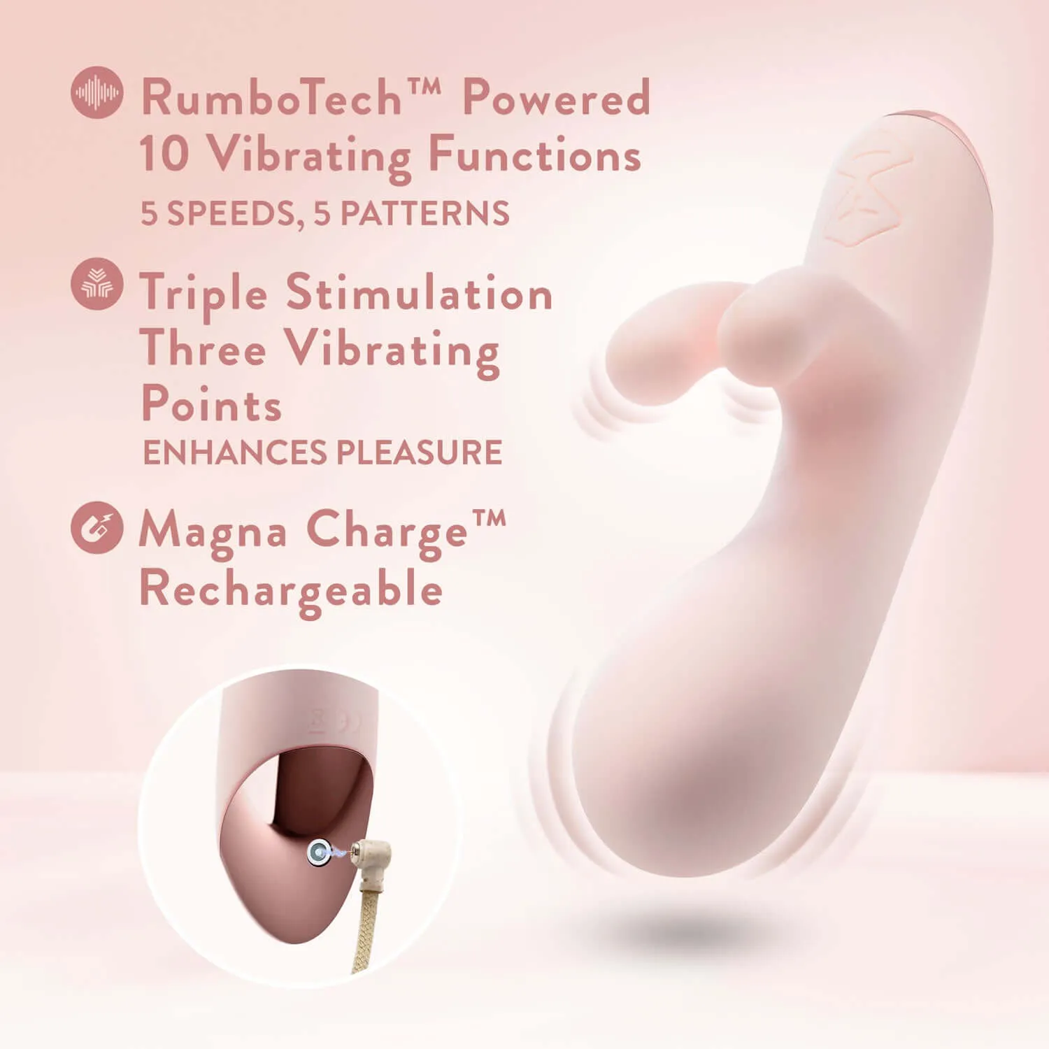 Blush - Elora Rabbit Vibrator - Pink
