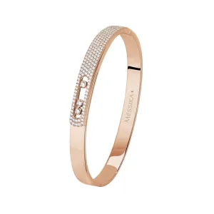 BRACELET DIAMOND ROSE GOLD MOVE NOA PAVÉ BANGLE