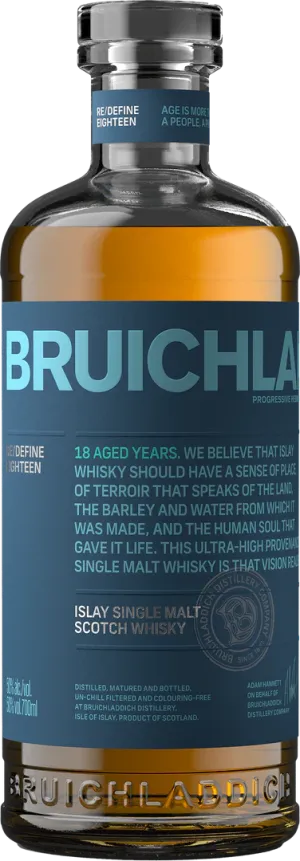 Bruichladdich 18 Year Old Single Malt Scotch Whisky