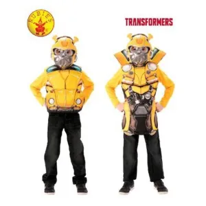Bumblebee Flip N Reveal Deluxe Costume Top, Child Size Small