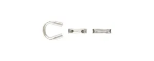 Cable Thimble .021" Hole, Sterling Silver. Made in USA. #5003593