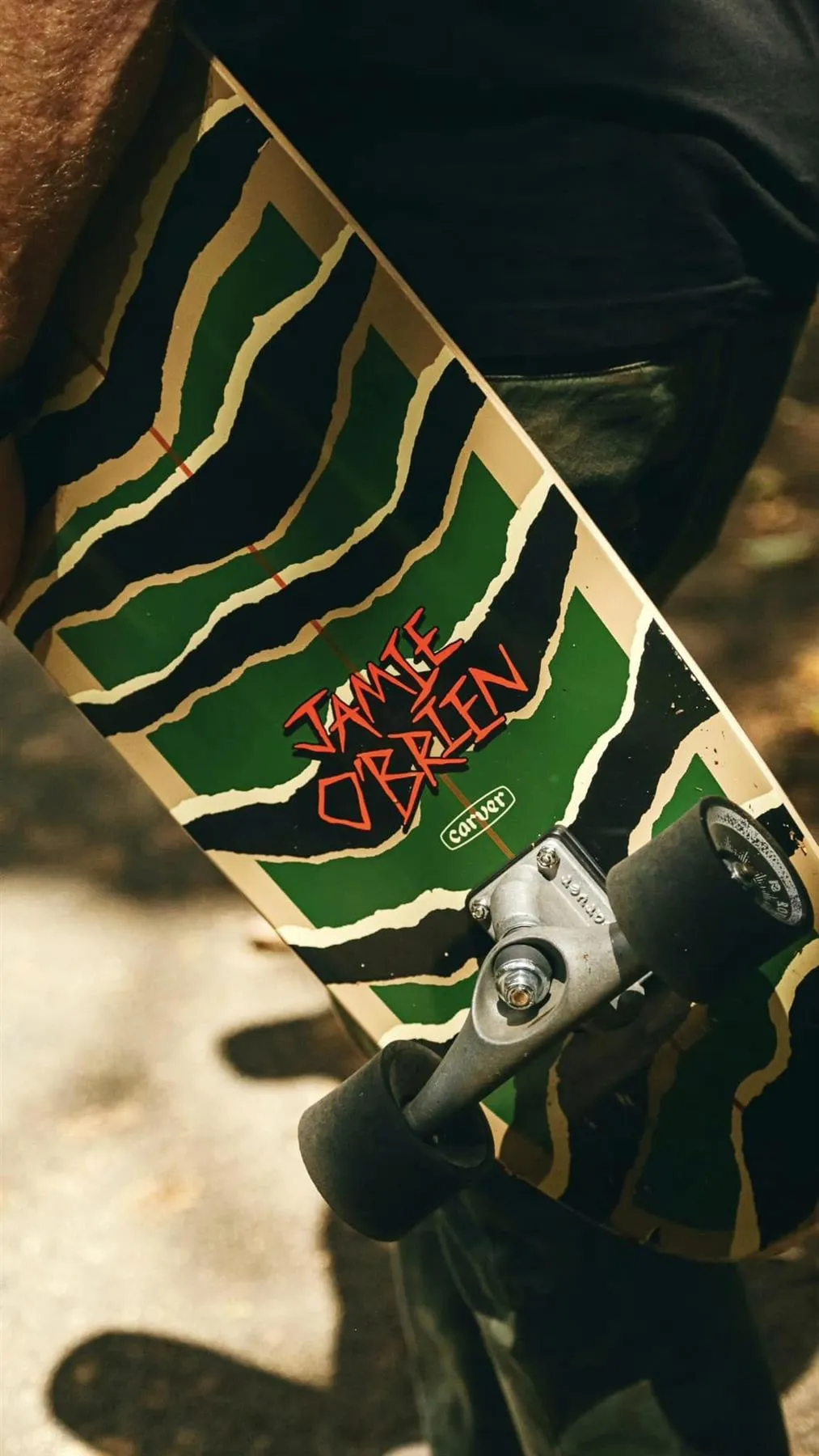 Carver JOB Camo Tiger Surfskate Cruiser Skateboard CX - 10.25" x 33.5"