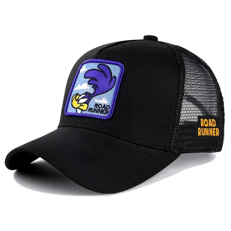 Casquette Motard cartoon - Road Runner Noir