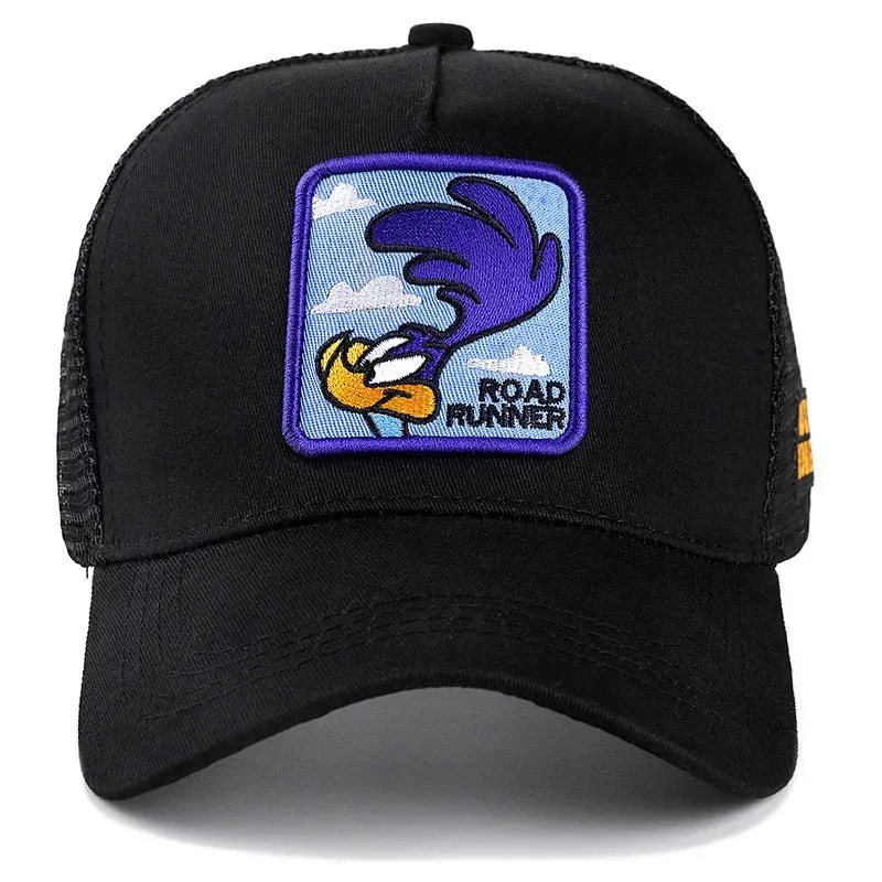Casquette Motard cartoon - Road Runner Noir