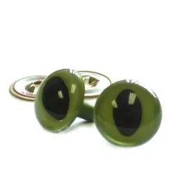 Cat Eyes - 18mm Green - 1 Pair