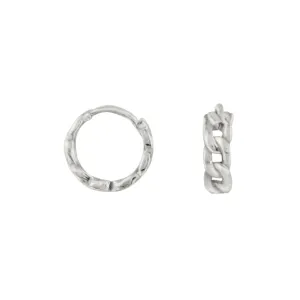 Chain Clicker Huggies in Silver