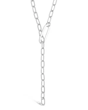 Chain Link Lariat Necklace