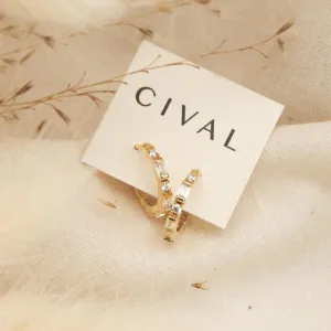 Che Hoops Gold Vermeil Hoops