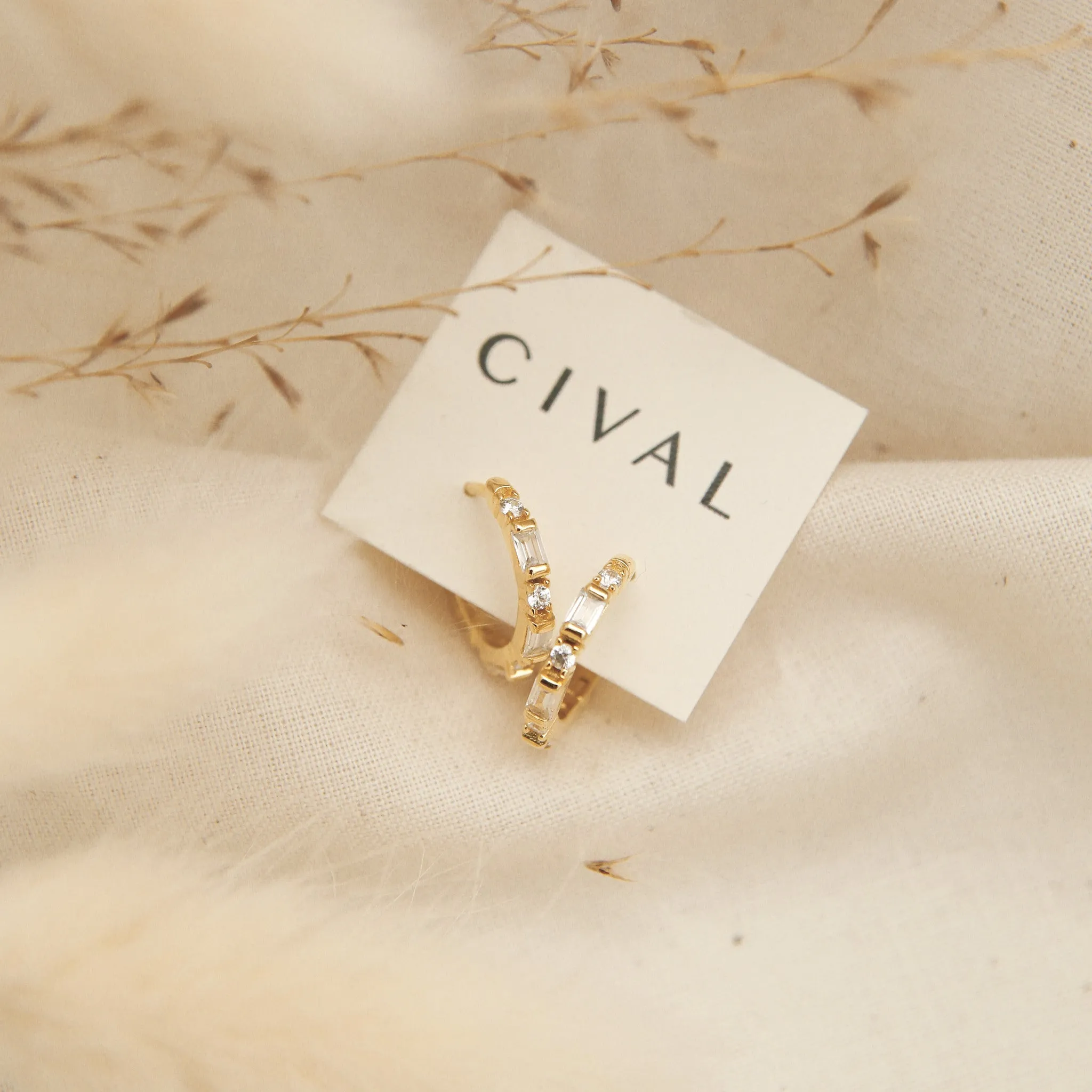Che Hoops Gold Vermeil Hoops