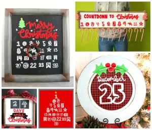 Christmas Advent Cut File Mini Bundle