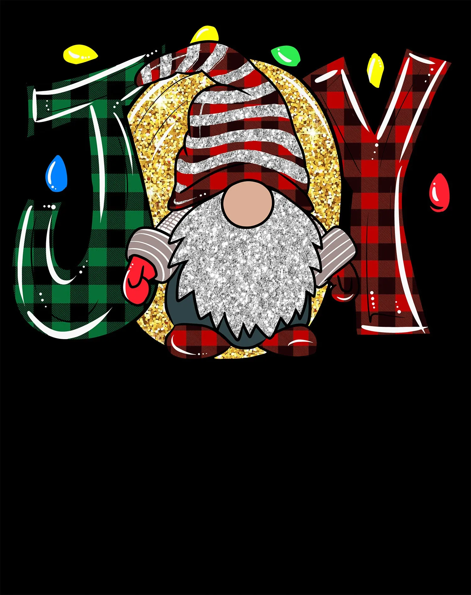 Christmas Gnome Joy Sparkle Meme Traditional Xmas Family Fun Kid's T-Shirt