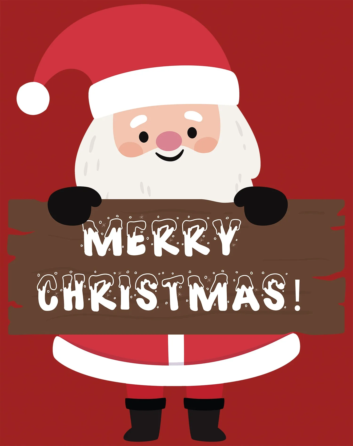 Christmas Santa Merry Xmas Joy Cute Fun Matching Family Men's T-Shirt