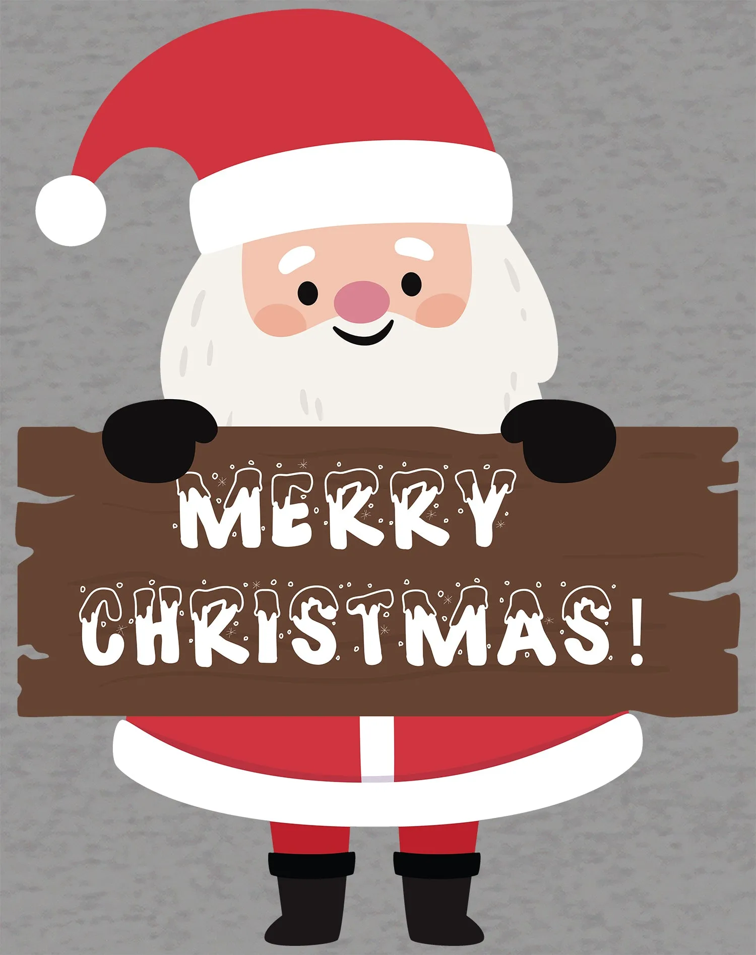 Christmas Santa Merry Xmas Joy Cute Fun Matching Family Men's T-Shirt