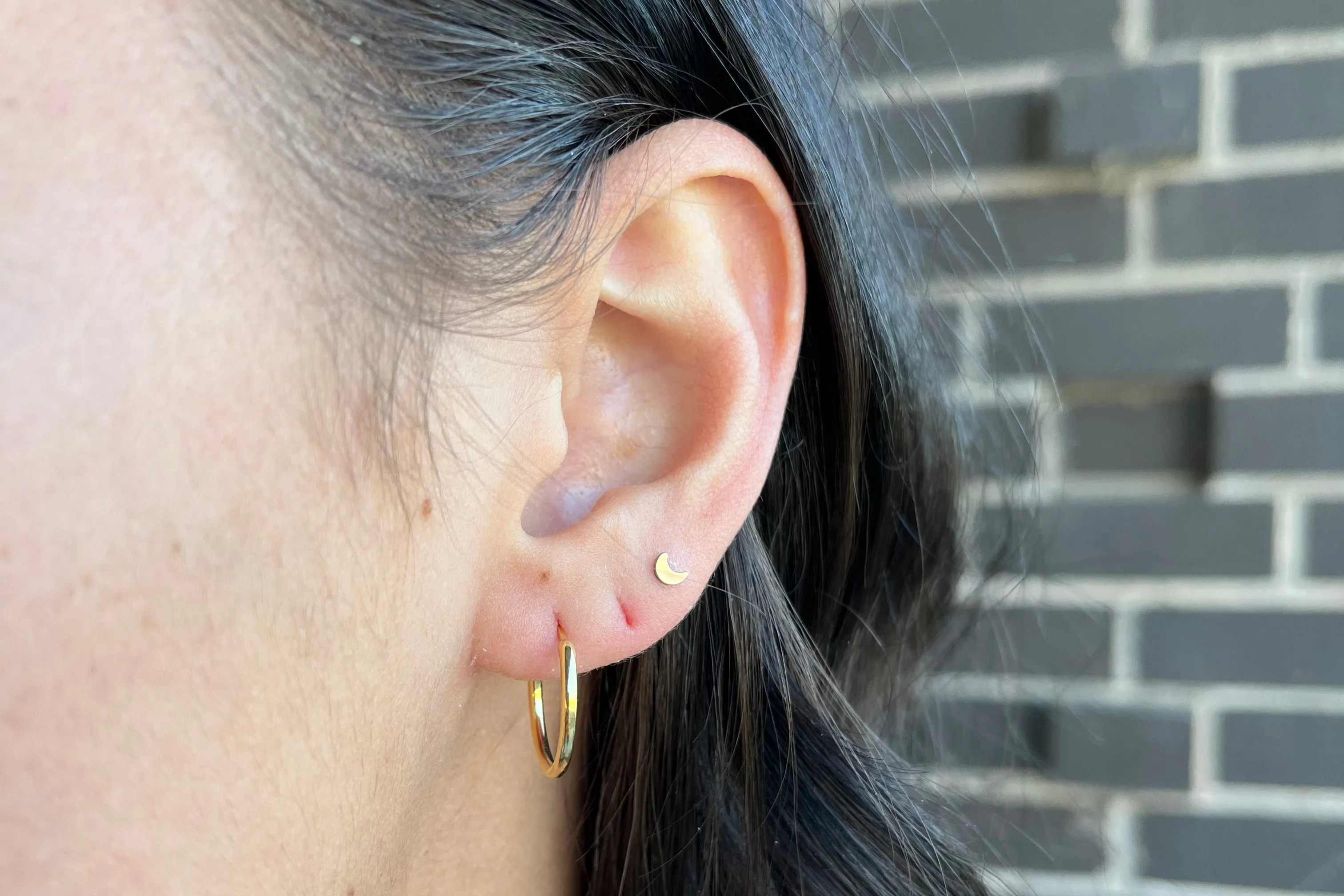 Classic 15mm Yellow Gold Endless Hoops