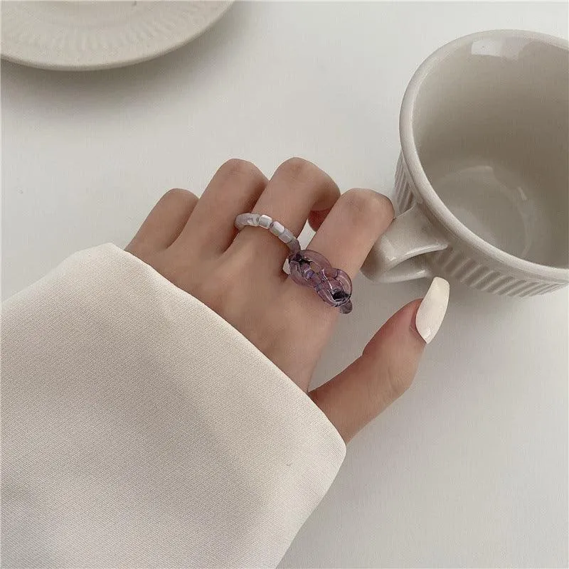 [Clearance] Hard Candy Ring Set (3 Colors)