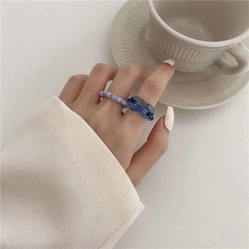 [Clearance] Hard Candy Ring Set (3 Colors)