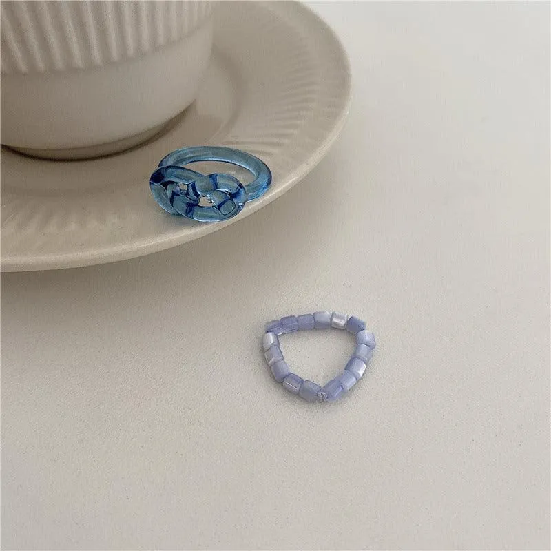 [Clearance] Hard Candy Ring Set (3 Colors)