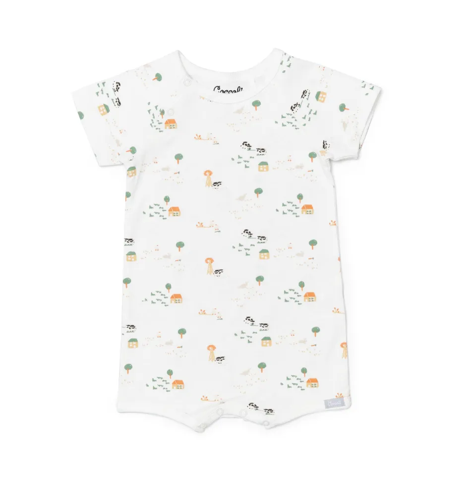 Coccoli Farm Animals Modal Shortie Playsuit