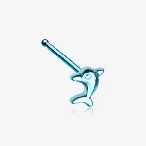 Colorline Adorable Baby Dolphin Nose Stud Ring
