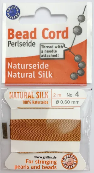 Cornelian Bead Cord - Perlseide
