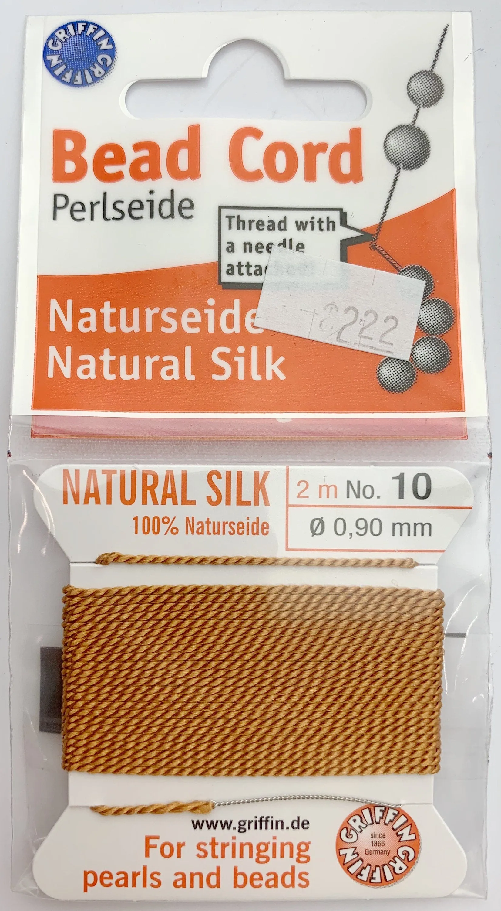 Cornelian Bead Cord - Perlseide