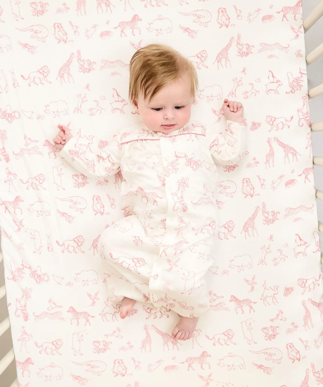 Crib Sheet, Tulip Animal Parade