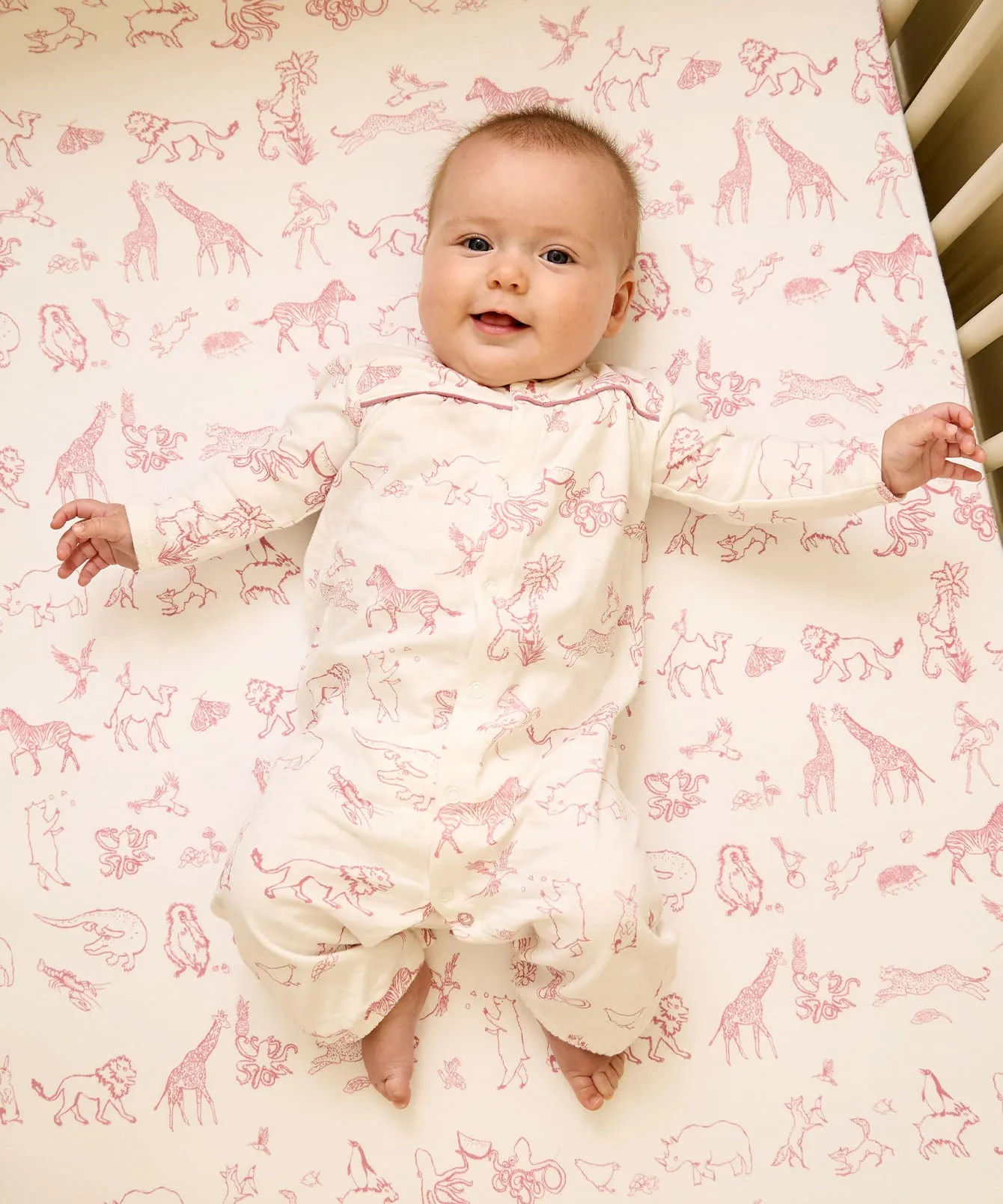 Crib Sheet, Tulip Animal Parade