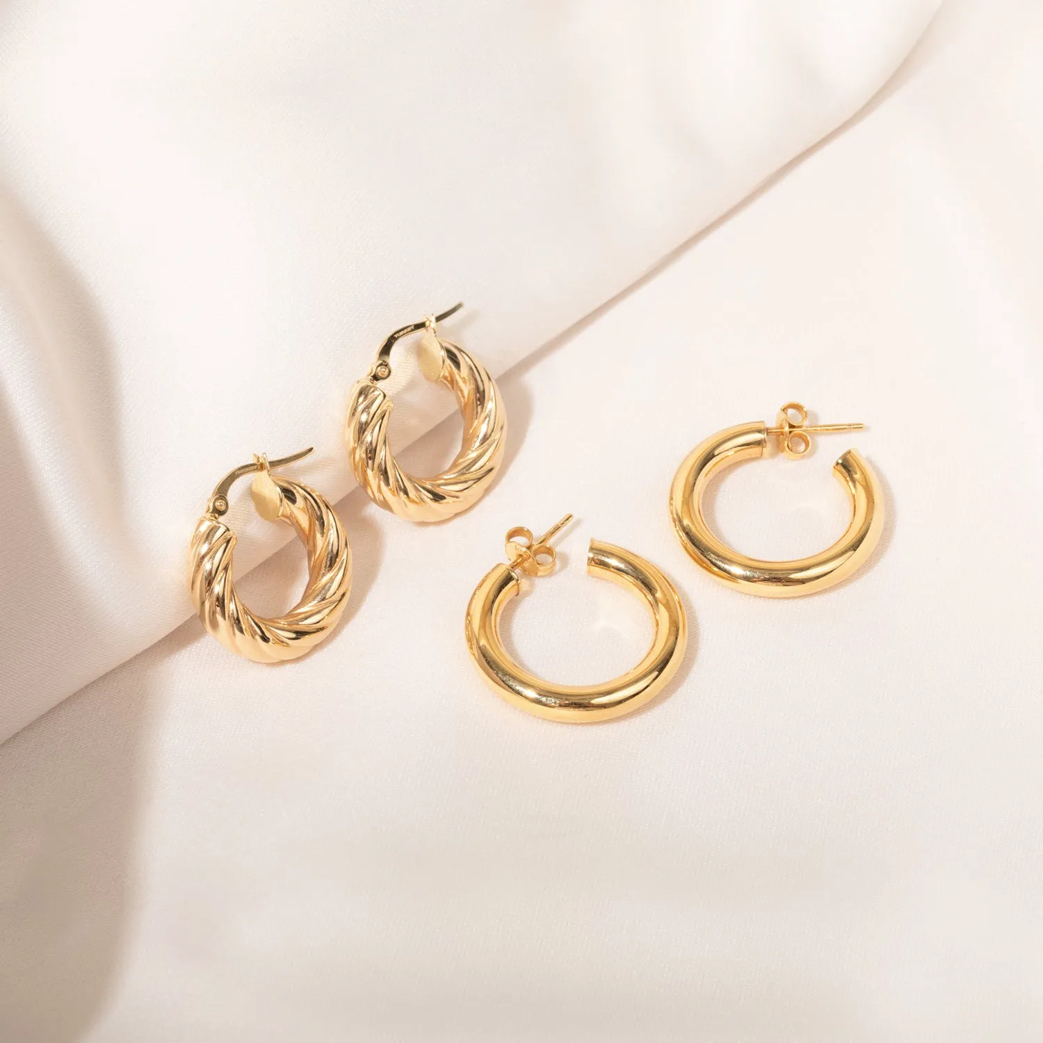 Croissant Hoop Earrings