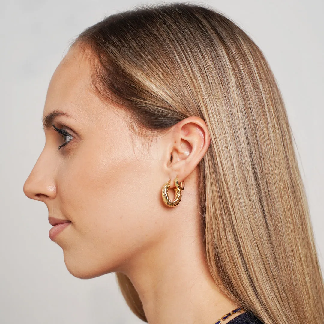 Croissant Hoop Earrings
