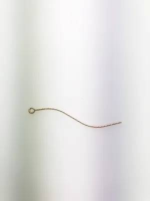 Curved Sparkle Eyepin 14K Gold Fill  0.76x42.5mm, Made in USA - 4005492P1C