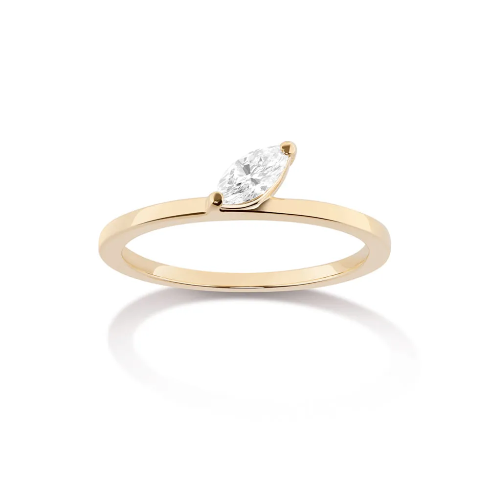 Defne Ring | White Diamond