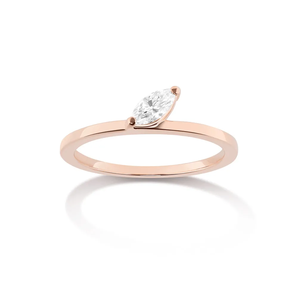 Defne Ring | White Diamond
